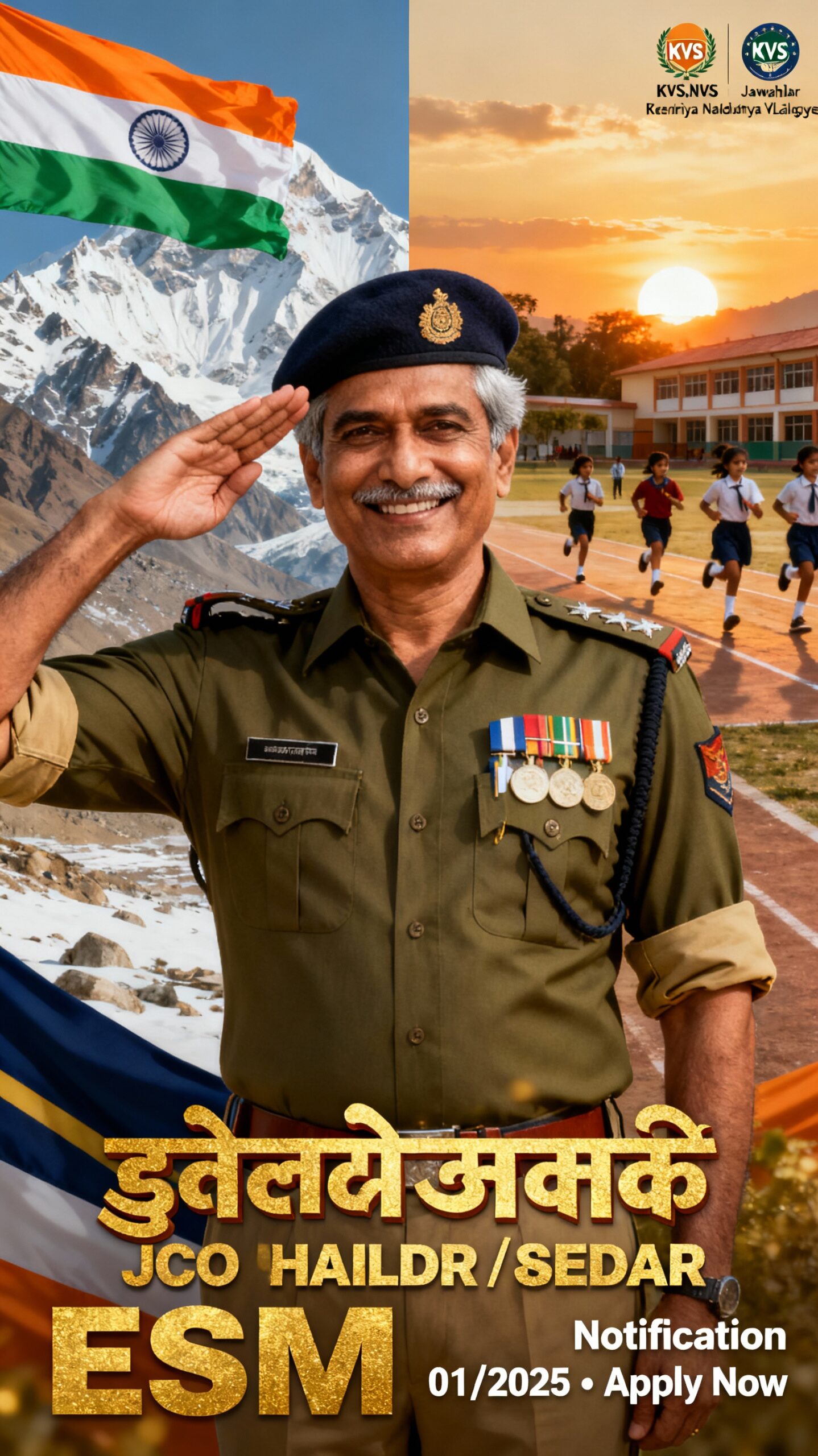 Golden Opportunity for Ex-Servicemen: KVS & NVS Combined Recruitment 2025