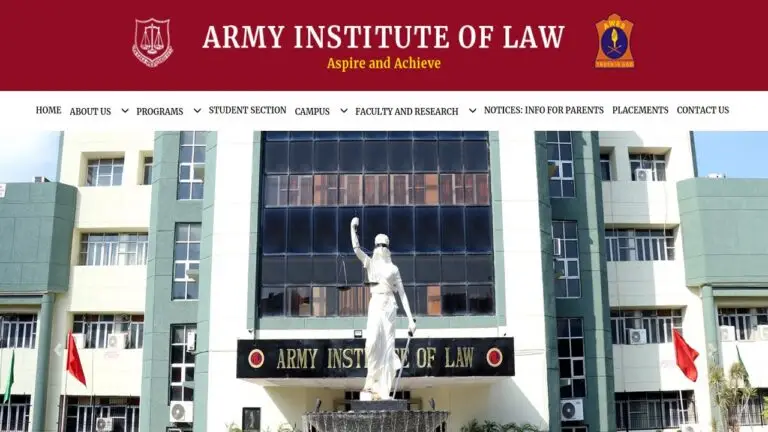 Admission Notice 2025-26: Army Institute of Law Mohali BA LLB Course